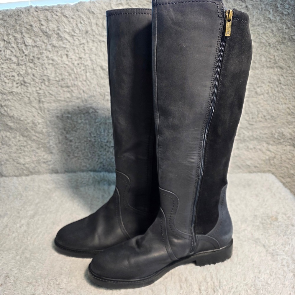 Lucky Brand Women's Over-the-Knee Leather & Suede Boots in Black